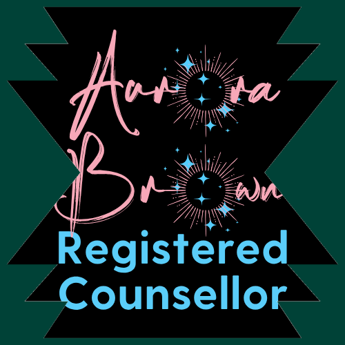 Aurora Brown, Registered Counsellor logo for Home page